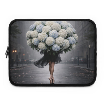 "Hydrangea Petal Pirouette" Laptop Sleeve