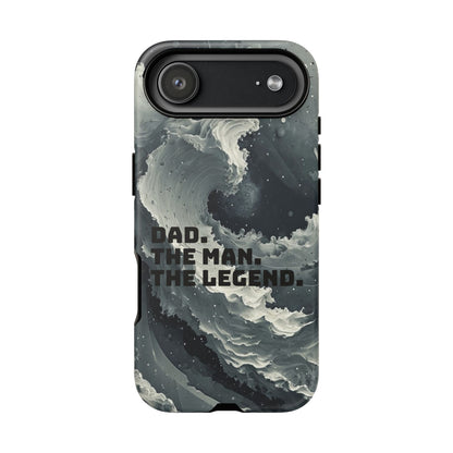 "Dad. The Man. The Legend" Mobile Phone Case (grey)