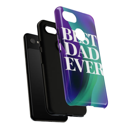 "Best Dad Ever" Mobile Phone Case (purple)
