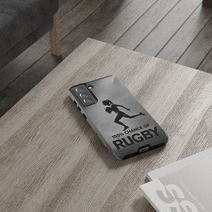 "Rain, Shine, Rugby" Mobile Phone Case