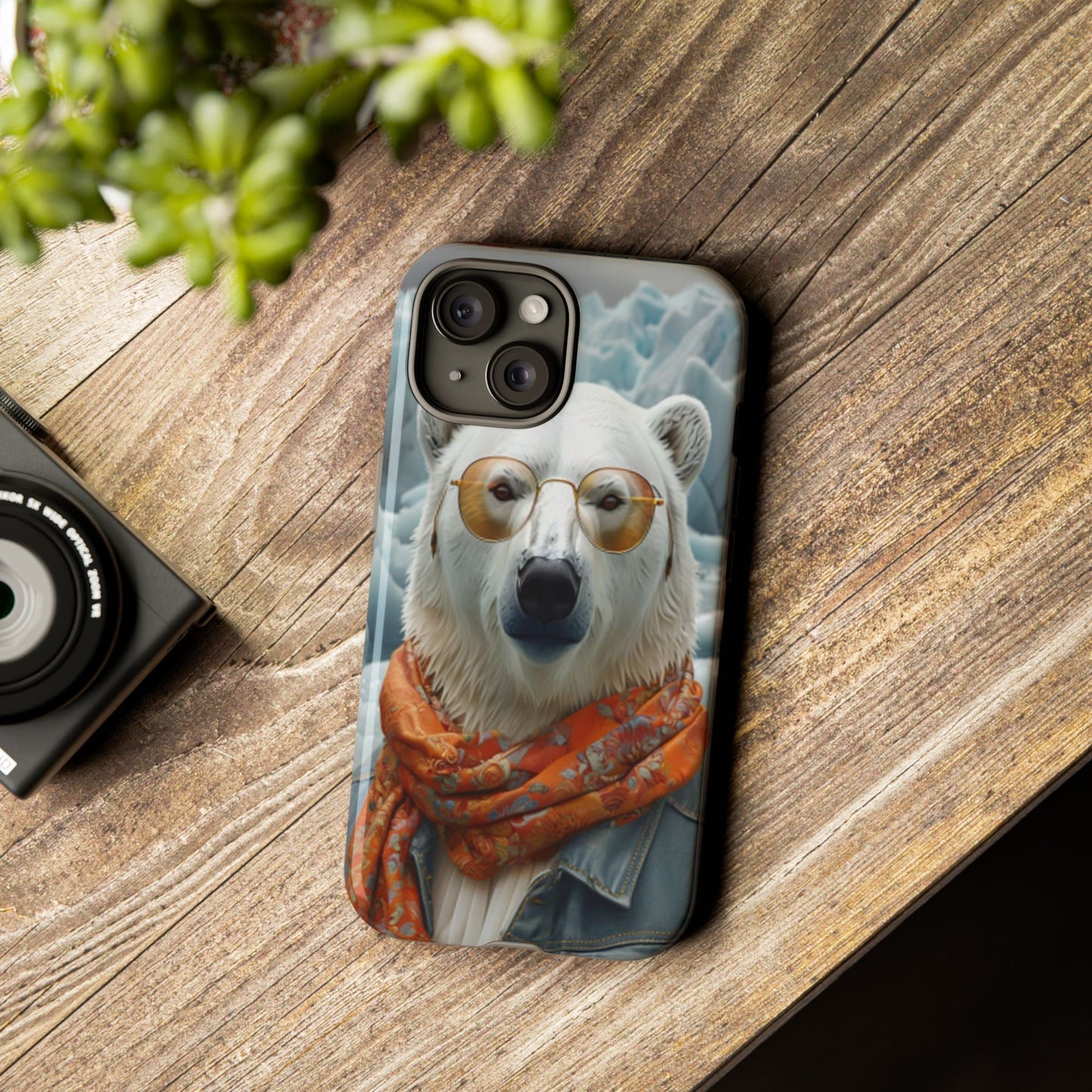 "Urban Zen Polar Bear" Mobile Phone Case