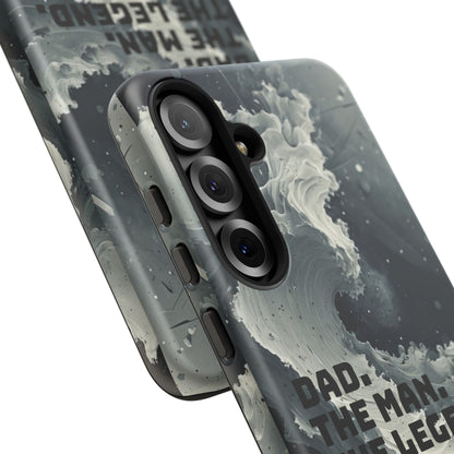 "Dad. The Man. The Legend" Mobile Phone Case (grey)
