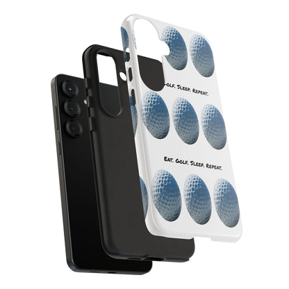 "Eat. Golf. Sleep. Repeat." Mobile Phone Case
