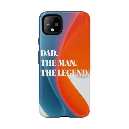 "Dad. The Man. The Legend." Mobile Phone Case (orange)