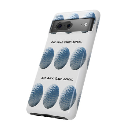 "Eat. Golf. Sleep. Repeat." Mobile Phone Case