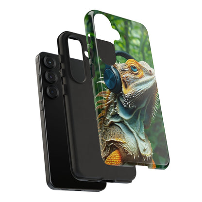 "Bearded Dragon - Jungle Beats" Mobile Phone Case