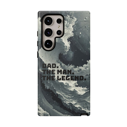 "Dad. The Man. The Legend" Mobile Phone Case (grey)