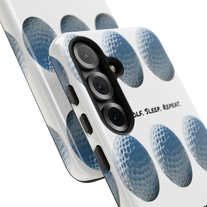 "Eat. Golf. Sleep. Repeat." Mobile Phone Case