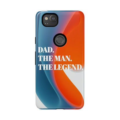 "Dad. The Man. The Legend." Mobile Phone Case (orange)