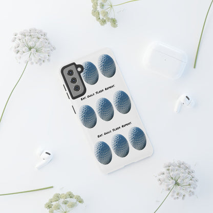"Eat. Golf. Sleep. Repeat." Mobile Phone Case