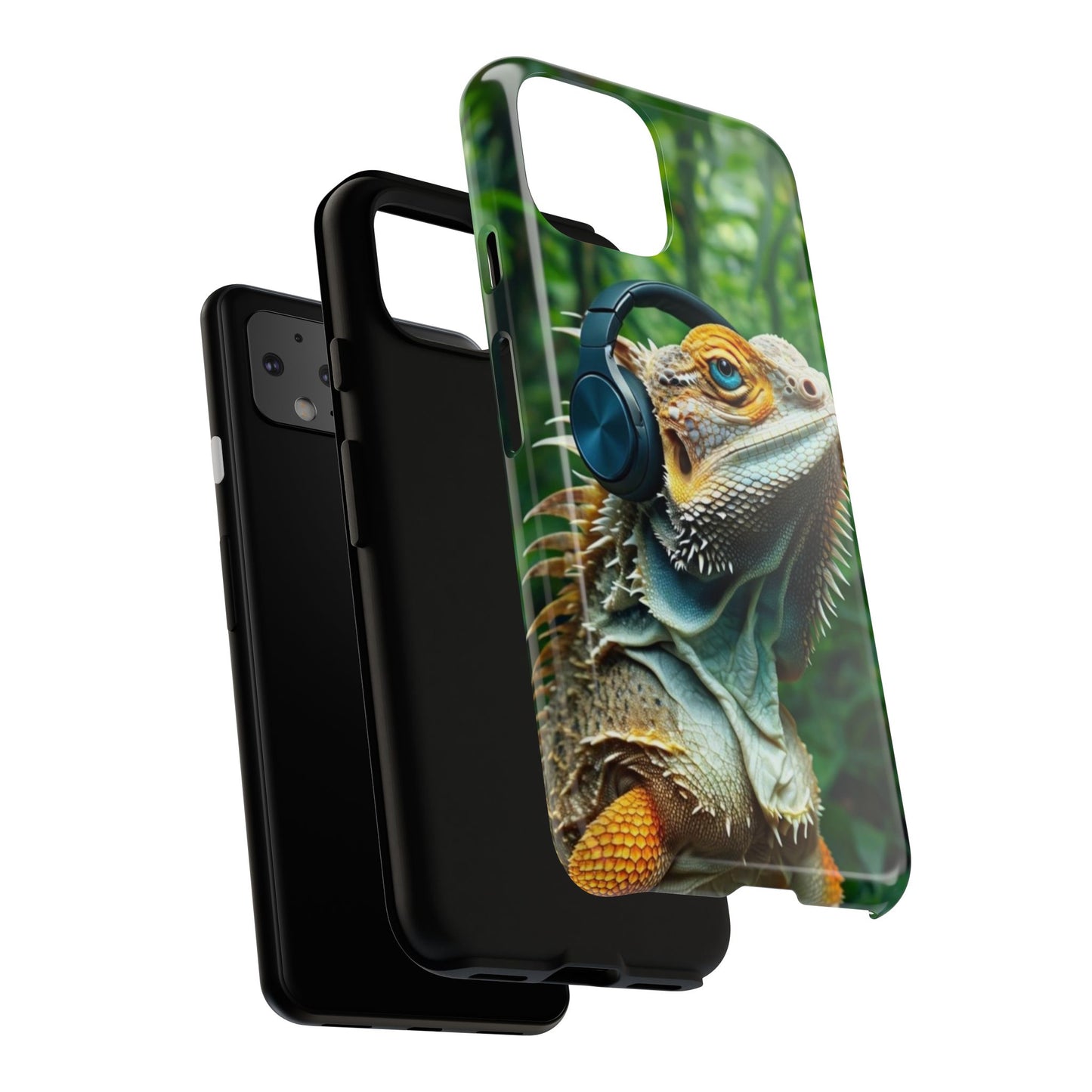 "Bearded Dragon - Jungle Beats" Mobile Phone Case