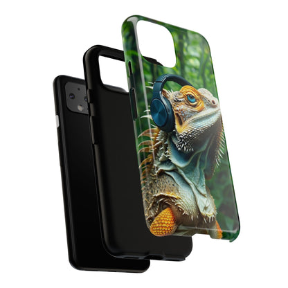 "Bearded Dragon - Jungle Beats" Mobile Phone Case