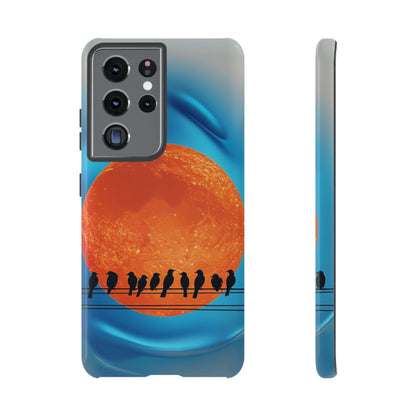 "The Feathered Assembly" Mobile Phone Case (orange)
