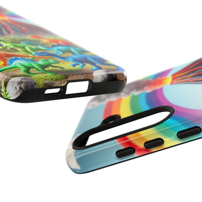 "Rainbow Dinosaurs" Mobile Phone Case