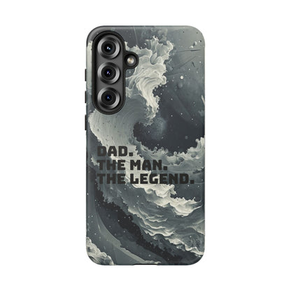 "Dad. The Man. The Legend" Mobile Phone Case (grey)