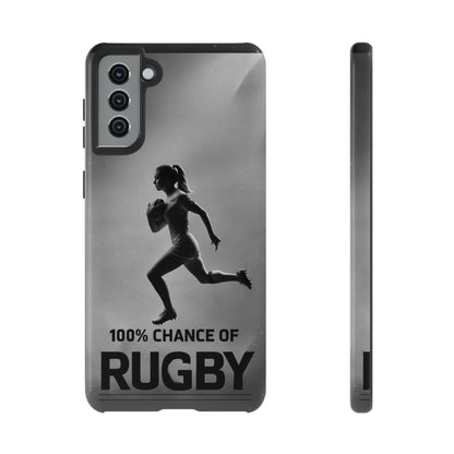 "Rain, Shine, Rugby" Mobile Phone Case