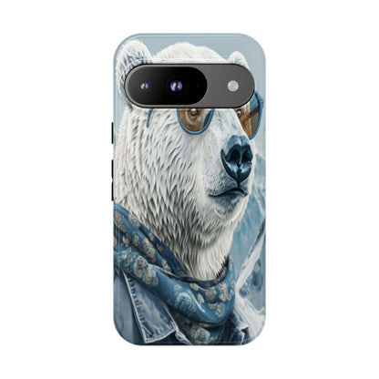 "Urban Zen Polar Bear" Mobile Phone Case (blue)