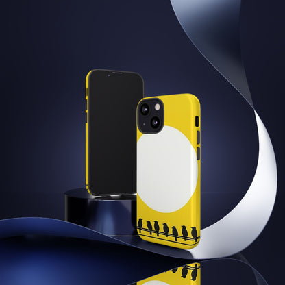 "The Feathered Assembly - Yellow" Mobile Phone Case