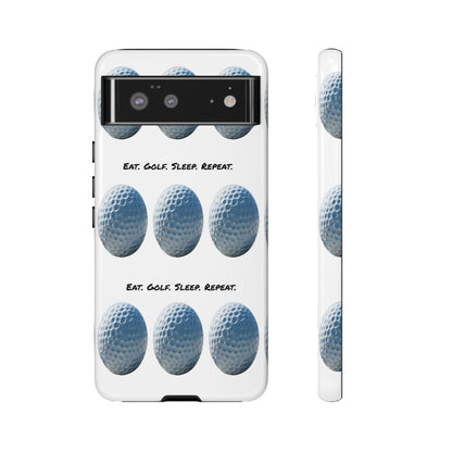 "Eat. Golf. Sleep. Repeat." Mobile Phone Case