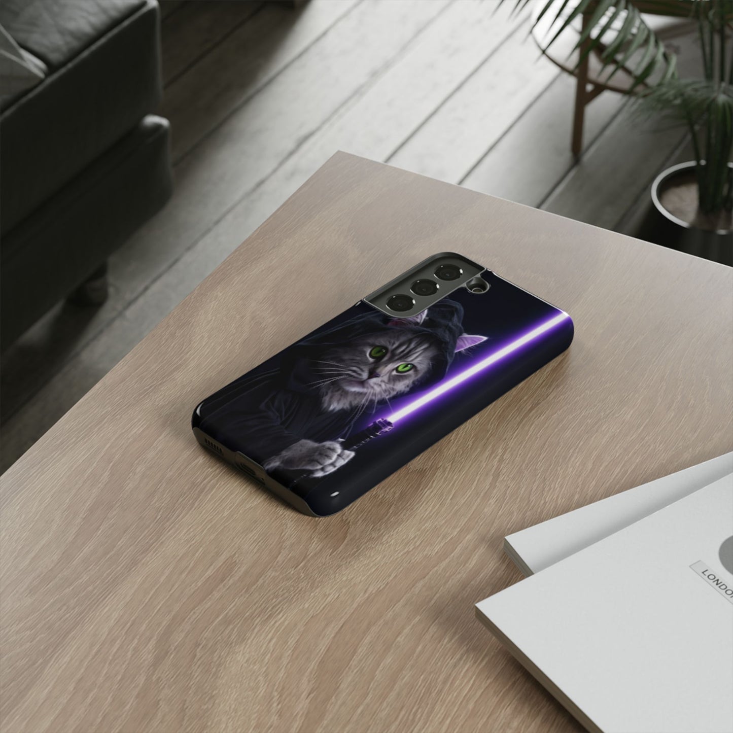 "Jedi Whisker" Mobile Phone Case (purple)