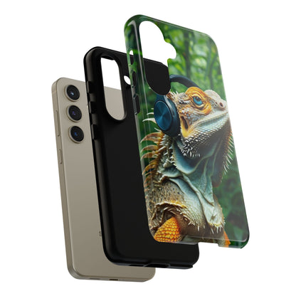 "Bearded Dragon - Jungle Beats" Mobile Phone Case