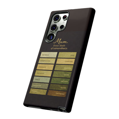 "Every Shade of Extraordinary" Mobile Phone Case (green)