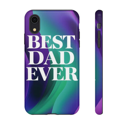 "Best Dad Ever" Mobile Phone Case (purple)