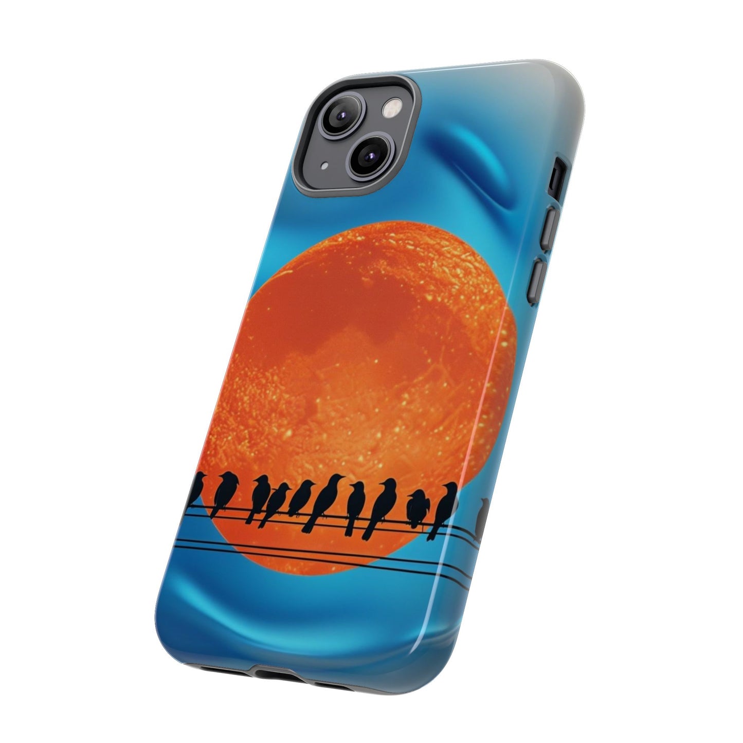 "The Feathered Assembly" Mobile Phone Case (orange)