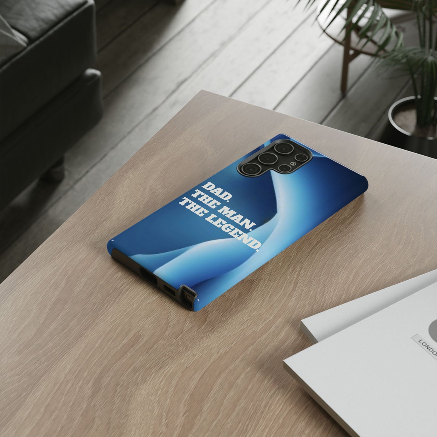"Dad.  The Man.  The Legend" Mobile Phone Case (blue)