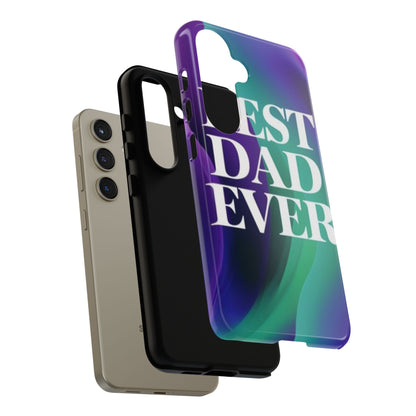 "Best Dad Ever" Mobile Phone Case (purple)