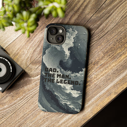 "Dad. The Man. The Legend" Mobile Phone Case (grey)