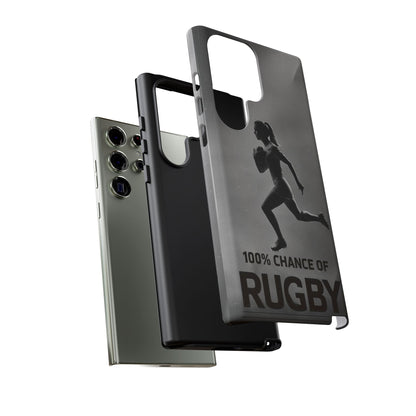 "Rain, Shine, Rugby" Mobile Phone Case
