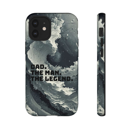 "Dad. The Man. The Legend" Mobile Phone Case (grey)