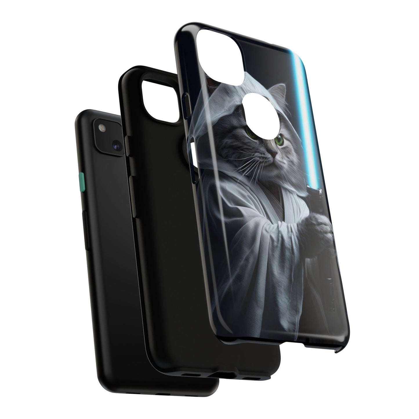 "Jedi Whisker" Mobile Phone Case (blue light sabre)