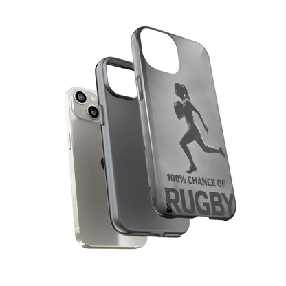 "Rain, Shine, Rugby" Mobile Phone Case