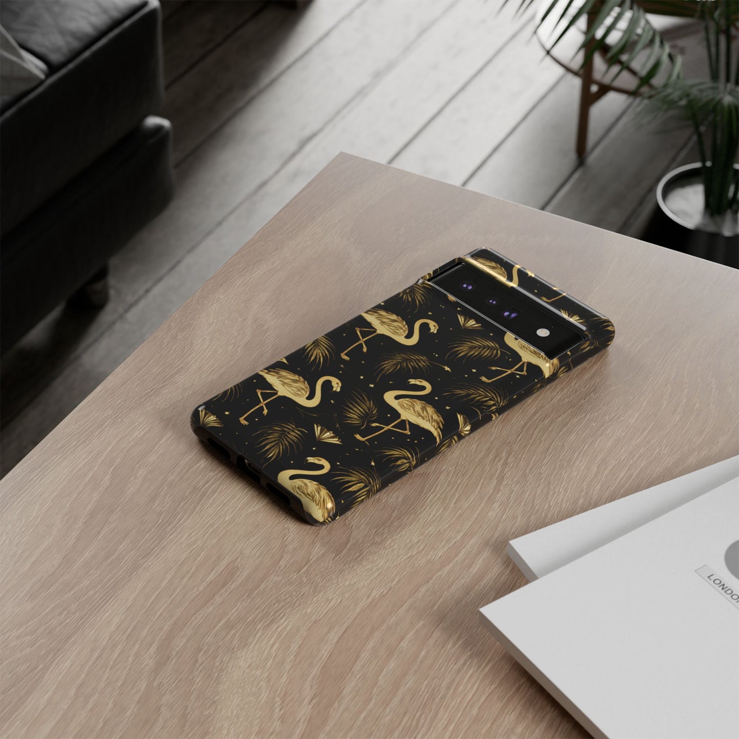"Gold Flamingo" Mobile Phone Case