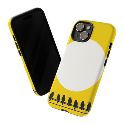 "The Feathered Assembly - Yellow" Mobile Phone Case