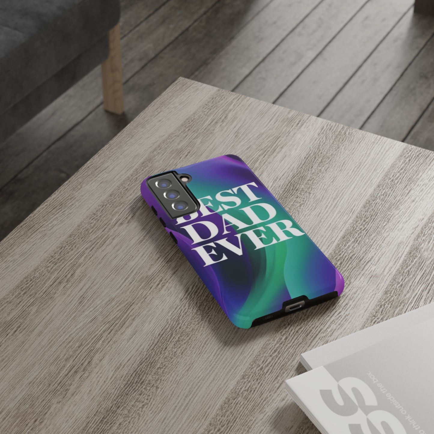 "Best Dad Ever" Mobile Phone Case (purple)
