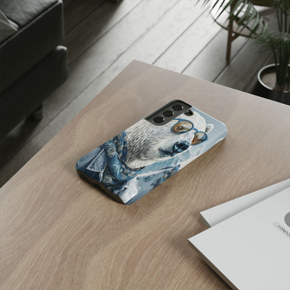 "Urban Zen Polar Bear" Mobile Phone Case (blue)