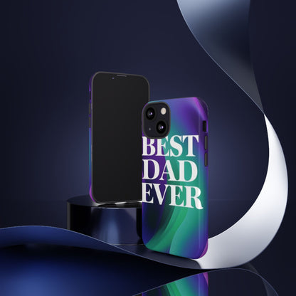 "Best Dad Ever" Mobile Phone Case (purple)