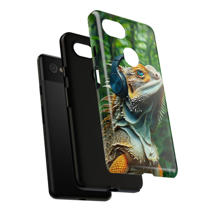 "Bearded Dragon - Jungle Beats" Mobile Phone Case