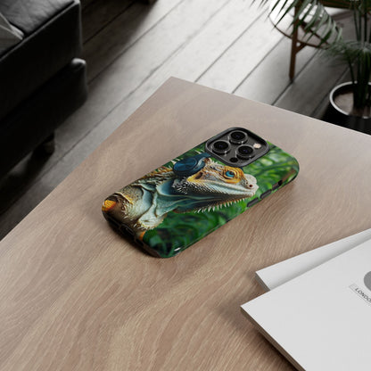"Bearded Dragon - Jungle Beats" Mobile Phone Case