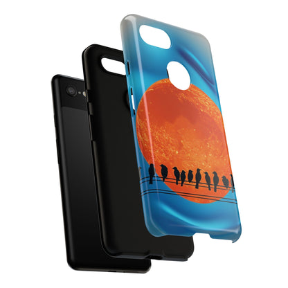 "The Feathered Assembly" Mobile Phone Case (orange)