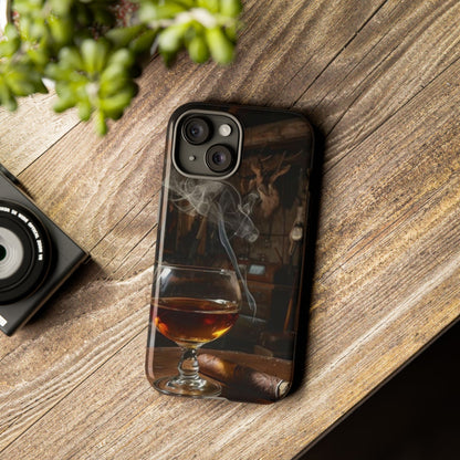 "Hot Whiskey and Cigar" Mobile Phone Case