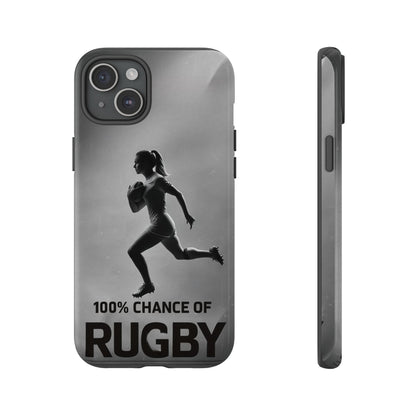 "Rain, Shine, Rugby" Mobile Phone Case
