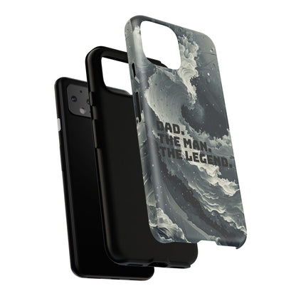 "Dad. The Man. The Legend" Mobile Phone Case (grey)