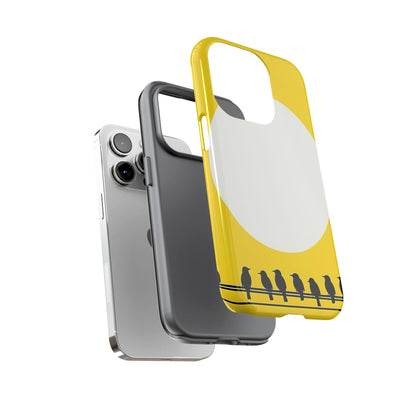 "The Feathered Assembly - Yellow" Mobile Phone Case