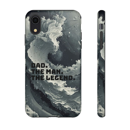 "Dad. The Man. The Legend" Mobile Phone Case (grey)