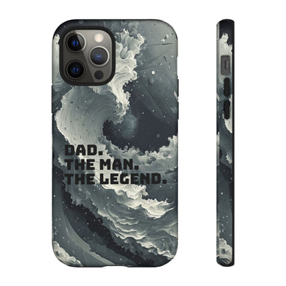 "Dad. The Man. The Legend" Mobile Phone Case (grey)