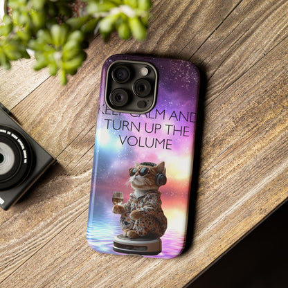"Keep calm and turn up the Volume" Mobile Phone Case (mix)